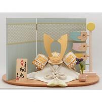 【五月人形】兜飾り 床飾り「青海波二曲屏風積木鯉付き」 (536670)コンパクト おしゃれ 男の子 トイザらス・ベビーザらス限定【メーカー直送】