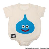 ドラクエベビー＆キッズ サガラ刺繍半袖ボディスーツ スライム ホワイト&times;70cm