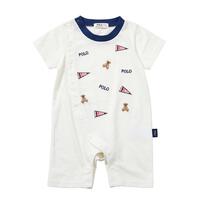 POLO BCS ロゴクマ半袖ロンパース オフホワイト&times;80cm ベビーザらス限定