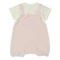 星のカービィ 半袖ロンパース サロペット風 顔ドッカン ピンク&times;80cm ベビーザらス限定