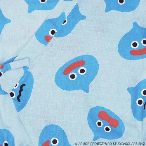 ドラクエベビー＆キッズ 甚平ロンパース スライムぴぴぴ ブルー&times;80cm