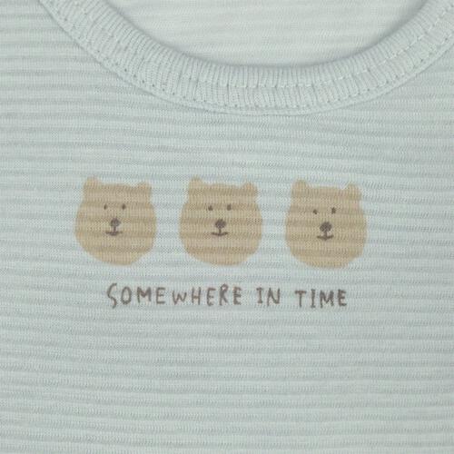 2枚組涼感袖なしシャツ肌着 シースルー くま&times;ぞう パステルブルー&times;80cm ベビーザらス限定