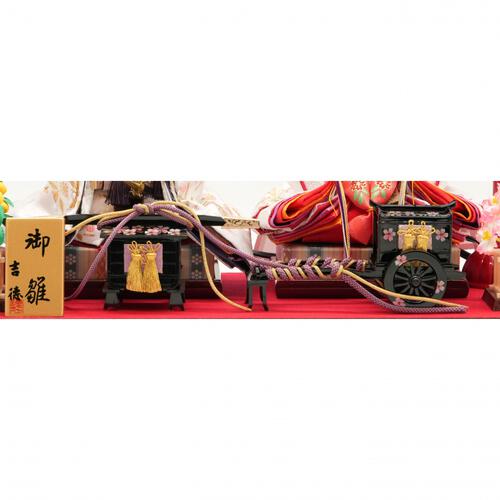 【雛人形】ケース飾り 親王飾り「舞桜刺繍」 (322568)ひな人形 コンパクト おしゃれ トイザらス・ベビーザらス限定【メーカー直送】