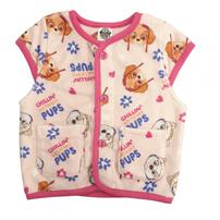 パウパトロール パジャマベスト ミンクフリース 総柄 ピンク×110cm トイザらス限定