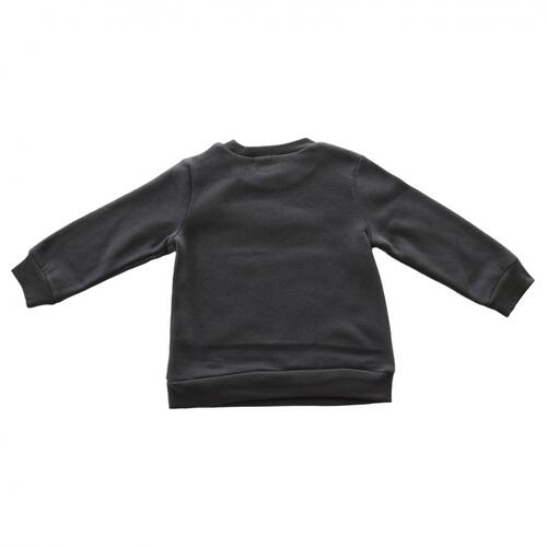 SNOOPY スヌーピー 長袖デイリートレーナー 起毛 スマイル(チャコール&times;80cm)