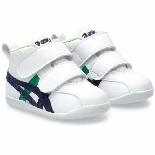 アシックス スクスク アミュレファースト SL(ホワイト／ネイビー&times;11.5cm)