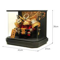 【五月人形】兜飾り ケース飾り「上杉謙信六角アクリル」（538370）コンパクト 男の子 トイザらス・ベビーザらス限定【メーカー直送】