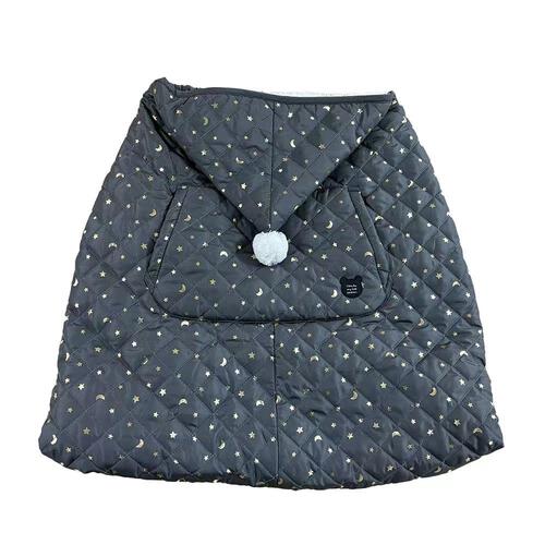 抱っこ紐ケープ 中綿 キルト 月星 チャコール×FREE ベビーザらス限定