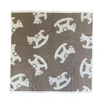 正方形湯上りタオル 木馬柄 ベビーザらス限定