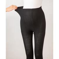 ウェストらくらく腹巻付きレギンス(ブラック×M-L)