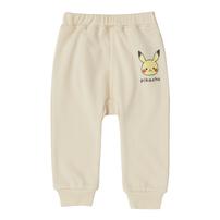 monpoke モンポケ モンキーパンツ 裏毛 ピカチュウ ナチュラル&times;110cm