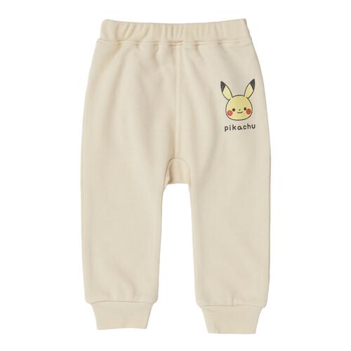 monpoke モンポケ モンキーパンツ 裏毛 ピカチュウ ナチュラル&times;110cm
