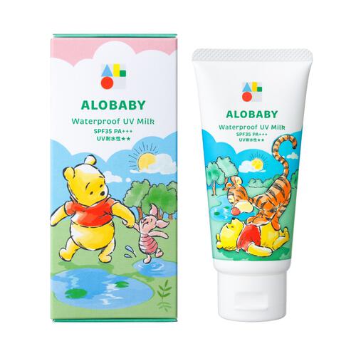 アロベビーウォータプルーフUVミルク ディズニーver くまのプーさんSPF35/PA+++ 60g