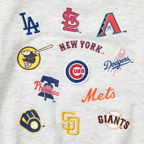 MLB チームMIXボディスーツ オフホワイト&times;80cm