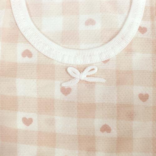 2枚組涼感袖なしシャツ肌着 アイス&times;チェック ピンク&times;90cm ベビーザらス限定