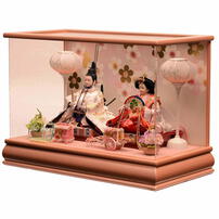 【雛人形】ケース飾り 親王飾り「梅模様桜色アクリル」 (322580)ひな人形 ひな祭り おしゃれ ピンク トイザらス・ベビーザらス限定【メーカー直送】