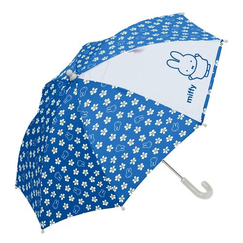 Miffy ミッフィー キッズ傘 青花 総柄 45cm