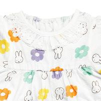 miffy ミッフィー 半袖ボディスーツ 総柄メッシュ ホワイト&times;80cm  ベビーザらス限定