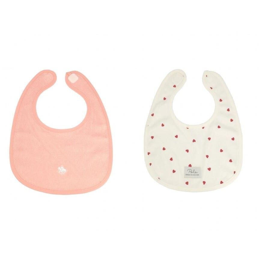 POLO BCS スタイ2枚組 ハート(ピンク×フリー) ベビーザらス限定
