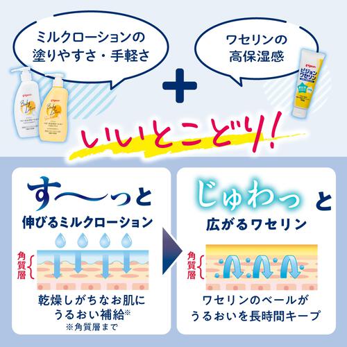 ピジョン ベビーミルクローション ワセリンin 250g