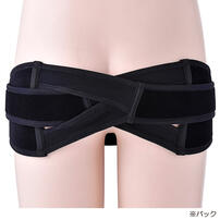 なが～く使えるマタニティベルト（ブラック・LL）