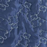 ジャンプスーツ くまみみ クマ柄 ネイビー×70cm