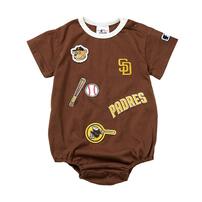 MLB ワッペン半袖ボディスーツ パドレス ブラウン&times;80cm  ベビーザらス限定