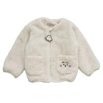 シナぷしゅ ボアフリース ジャケット(ナチュラル&times;80cm)