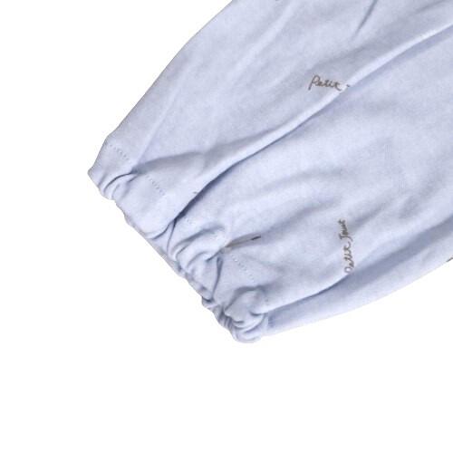 Petit jouet for maternity プティジョエット 長袖テーラーパジャマ 腹巻レギンス スムース わたげ柄(ライトブルー×M-L)