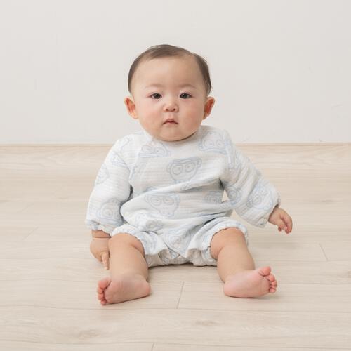 SANRIO サンリオ 多重織ガーゼミニオール ハンギョドン パステルブルー&times;フリー ベビーザらス限定