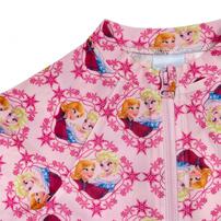 【Sophitica&times;tsumashi1118さん】Disney アナと雪の女王/ 水着 ワンピース型ラッシュガード ピンク&times;120cm 水着 水遊び