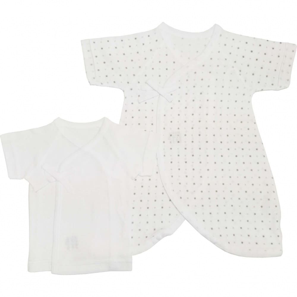 日本製 低出生体重児用肌着セット2P（ホワイト×40-50cm） ベビーザらス