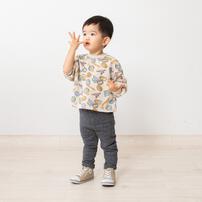 ベビーザらス限定　COJIKA 10分丈デイリーパンツ キルト星柄(グレー×90ｃｍ)