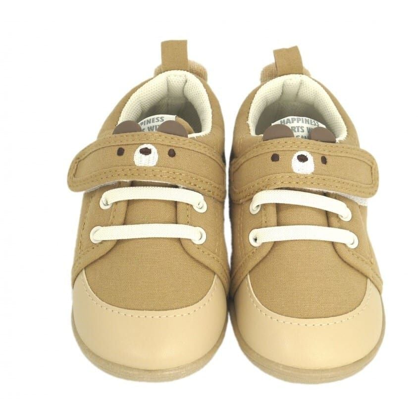 ○ワンベルトシューズ くま(ミディアムベージュ×12.0cm) ベビーザらス