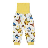 monpoke モンポケ 珊瑚フリースパジャマ 総柄 イエロー×100cm