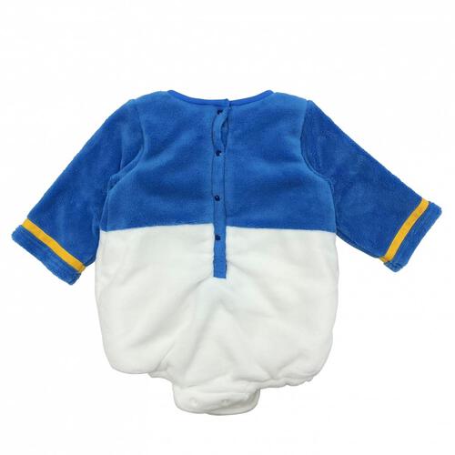 Disney ディズニー 長袖たまごオール 帽子付き ドナルド フリース ベビーザらス限定