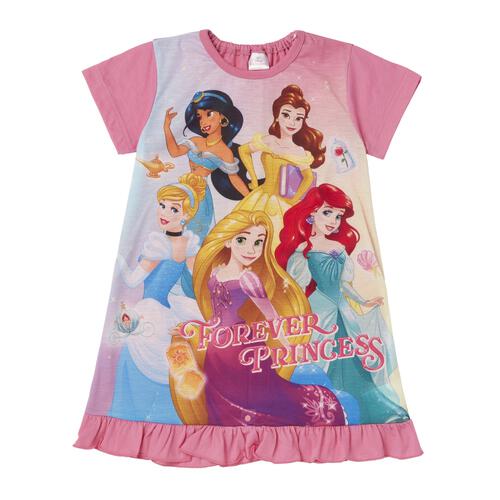 ディズニー ナイトドレス  フリル付き プリンセス ピンク&times;120cm