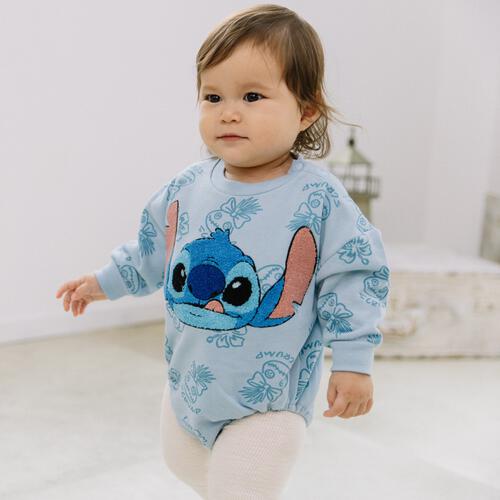 ディズニー 長袖さがらボディスーツ ドッカン スティッチ(ブルー×80cm) ベビーザらス限定