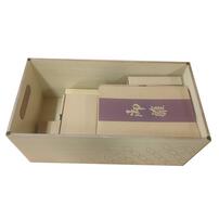 【雛人形】収納親王飾り「白木目吉祥文様蒔絵」（605887）