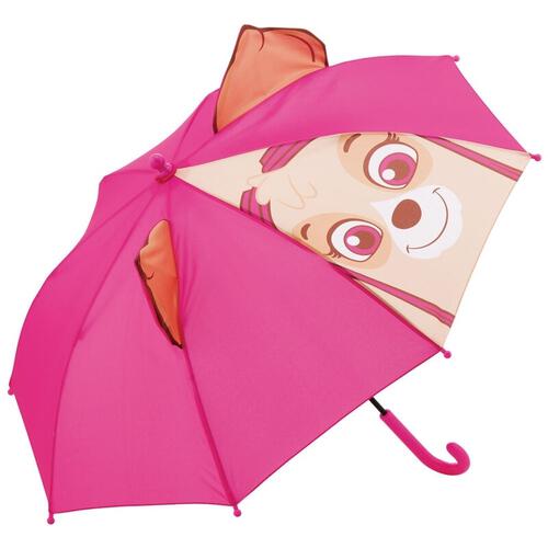 耳付き子ども傘 45cm パウパトロール スカイ ピンク