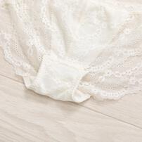 Petit jouet for Maternity プティジュエット マタニティローライズショーツ ストレッチレース アイボリー×M MU