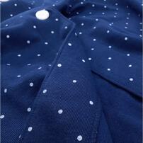 POLO BCS 長袖ネグリジェ  ドット柄 ポニー刺繍(ネイビー×M-L) ベビーザらス限定