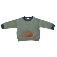 ベビーザらス限定　TINY DRIP キルトトレーナー(グリーン&times;80cm)