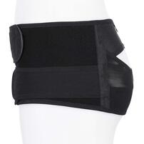 守って締める ふわキュット産後の骨盤ベルト 帝王切開対応 (ブラック×M)