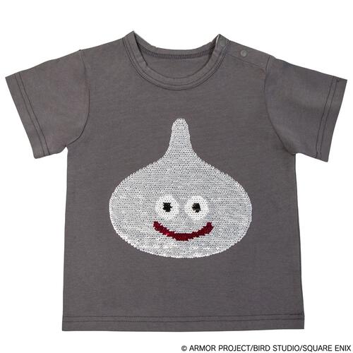 ドラクエベビー＆キッズ 半袖Tシャツ スパンコール ブラック ブラック&times;100cm