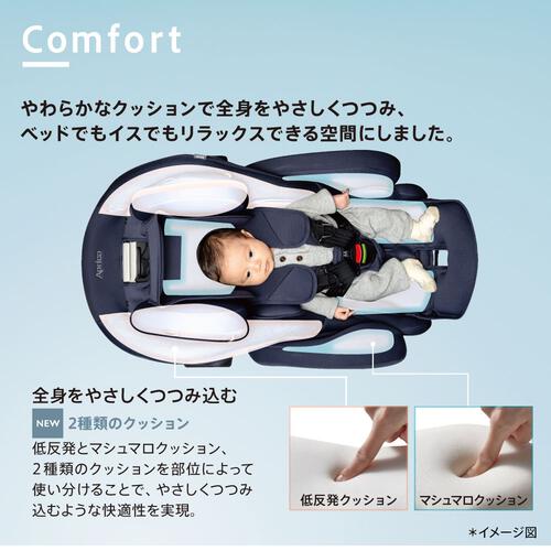 Aprica アップリカ フラディア グロウ エバー AB チャイルドシート ISOFIX固定 R129適合 フルフラットベッド 新生児～4歳頃まで