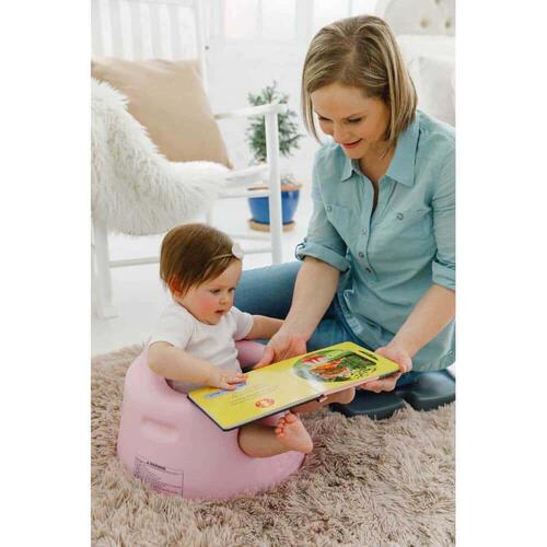 Bumbo バンボベビーソファー 専用ベルト入り (サクラピンク) ベビーシート ローチェア 軽量1.2kg 持ち運びラクラク お手入れ簡単 首がすわる頃～10kg頃対応