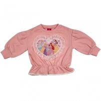 【Sophitica × tsumashi1118さん】Disney プリンセス 裏毛トレーナー ピンク×100cm ベビーザらス限定