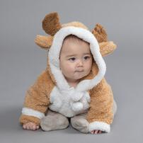 クリスマス トナカイダルマオール  コスチューム ベビー サンタクロース コスチューム 子供 衣装 ベージュ×80cm ベビーザらス限定