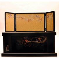 【雛人形】収納飾り 親王飾り「優艶枝桜加賀蒔絵高岡塗」 (605888)ひな人形 ひな祭り お雛様 おしゃれ【メーカー直送】